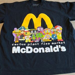 Cactus plant flea market X McDonalds bubble graphic tee.
